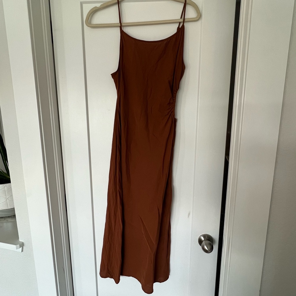 Zara linen cut out dress ✨